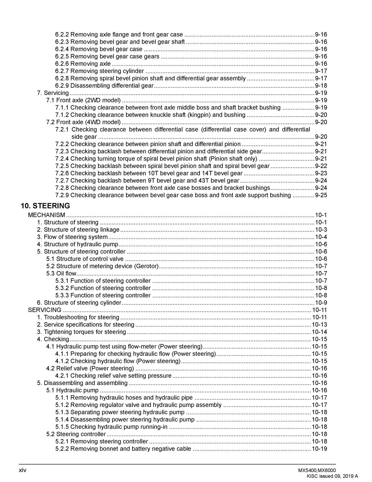KUBOTA MX5400 MX6000 WORKSHOP MANUAL WSM, BOUND, COVERS, XL FOLDOUT PAGES!
