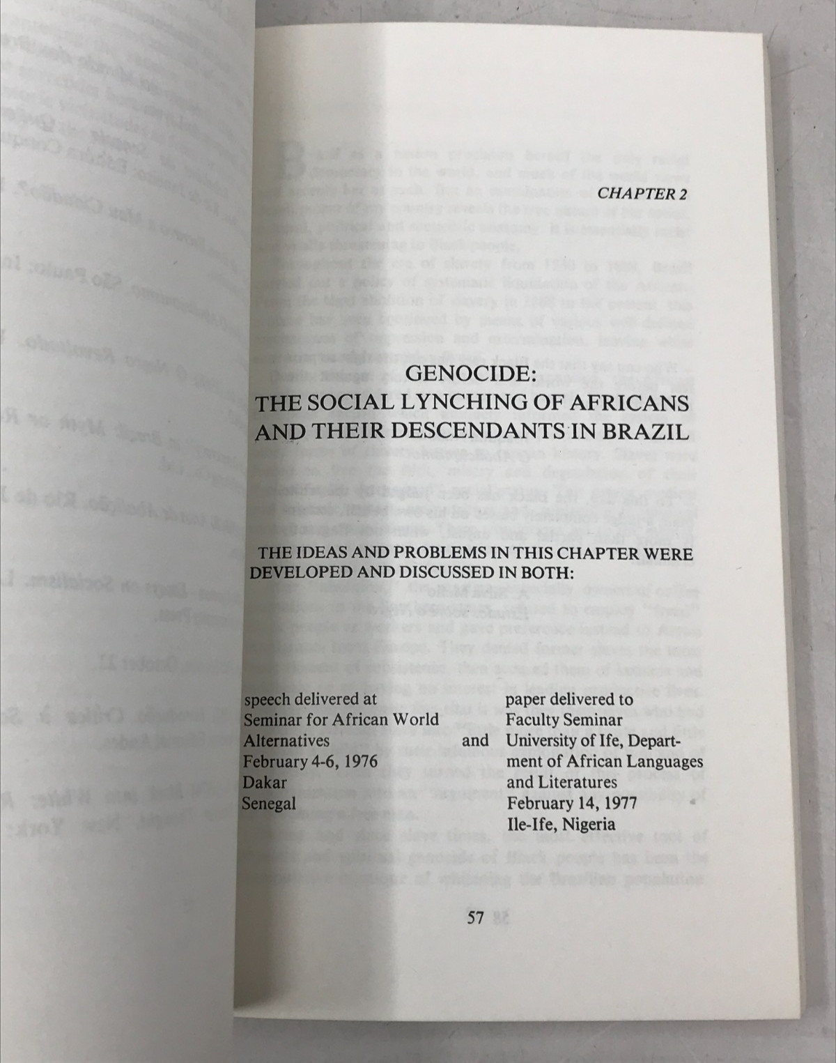 Mixture or Massacre? Essays in the Genocide of a Black People 1979 E-40
