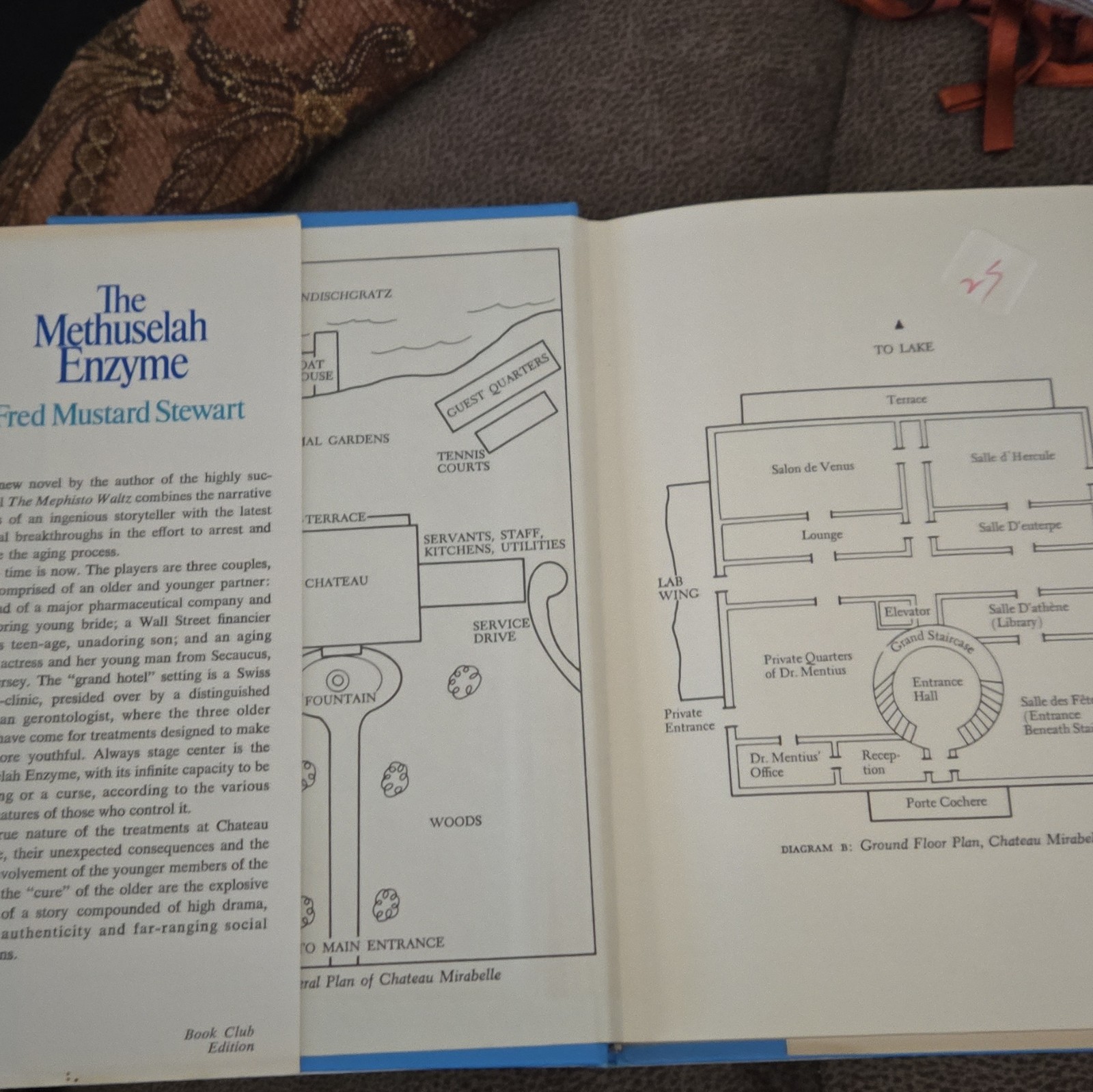 The Methuselah Enzyme by Fred Mustard Stewart Hardcover Book Club Edition