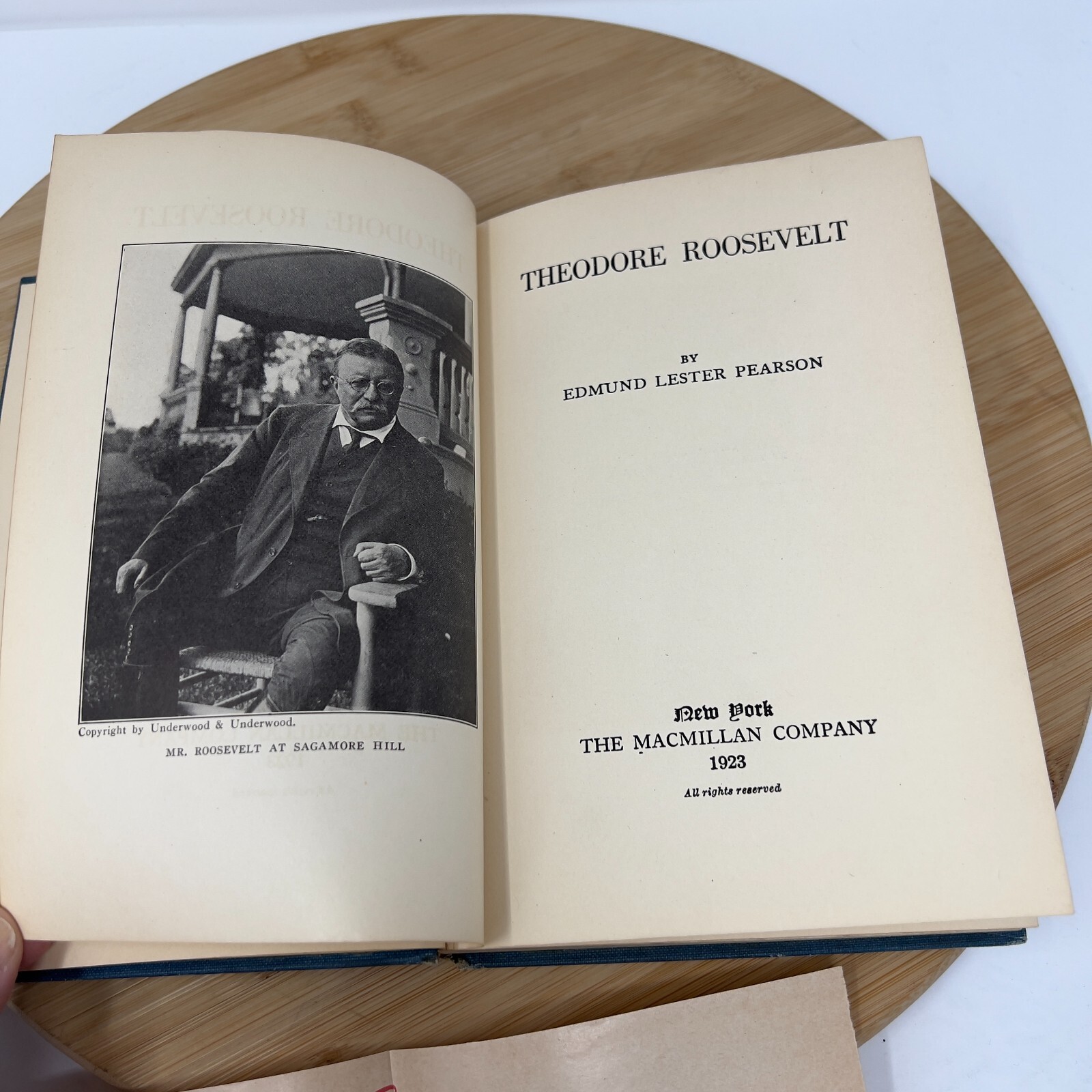 Theodore Roosevelt by Edmund Lester Pearson 1923 HC The Macmillan Company