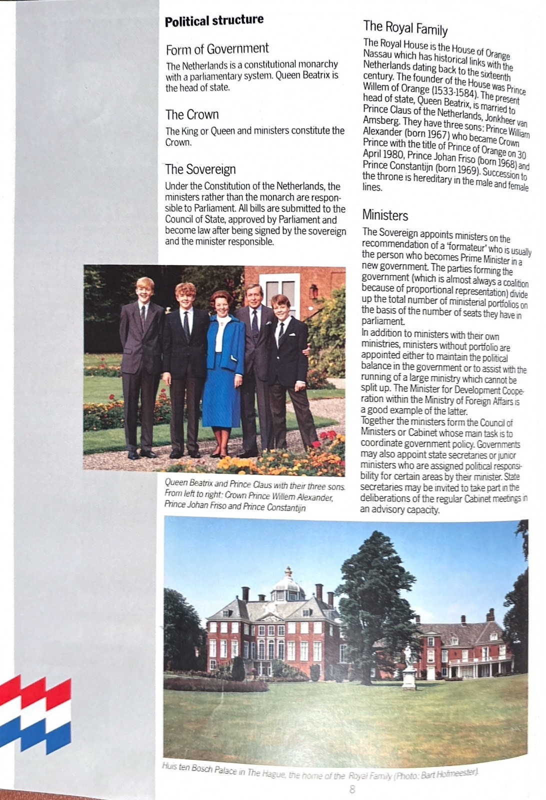 The Netherlands in Brief 56 Pages by Foreign Information Services Royal Embassy