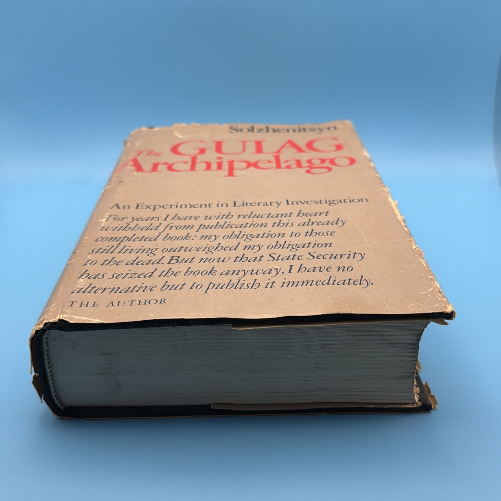 The Gulag Archipelago by Aleksandr Solzhenitsyn – 1974 – 1st Edition – HC/DJ