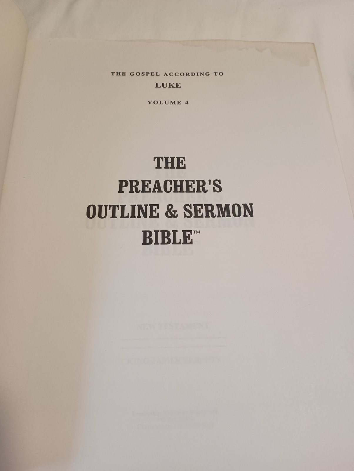 Preacher’s Outline and Sermon Bible, Luke (KJV)