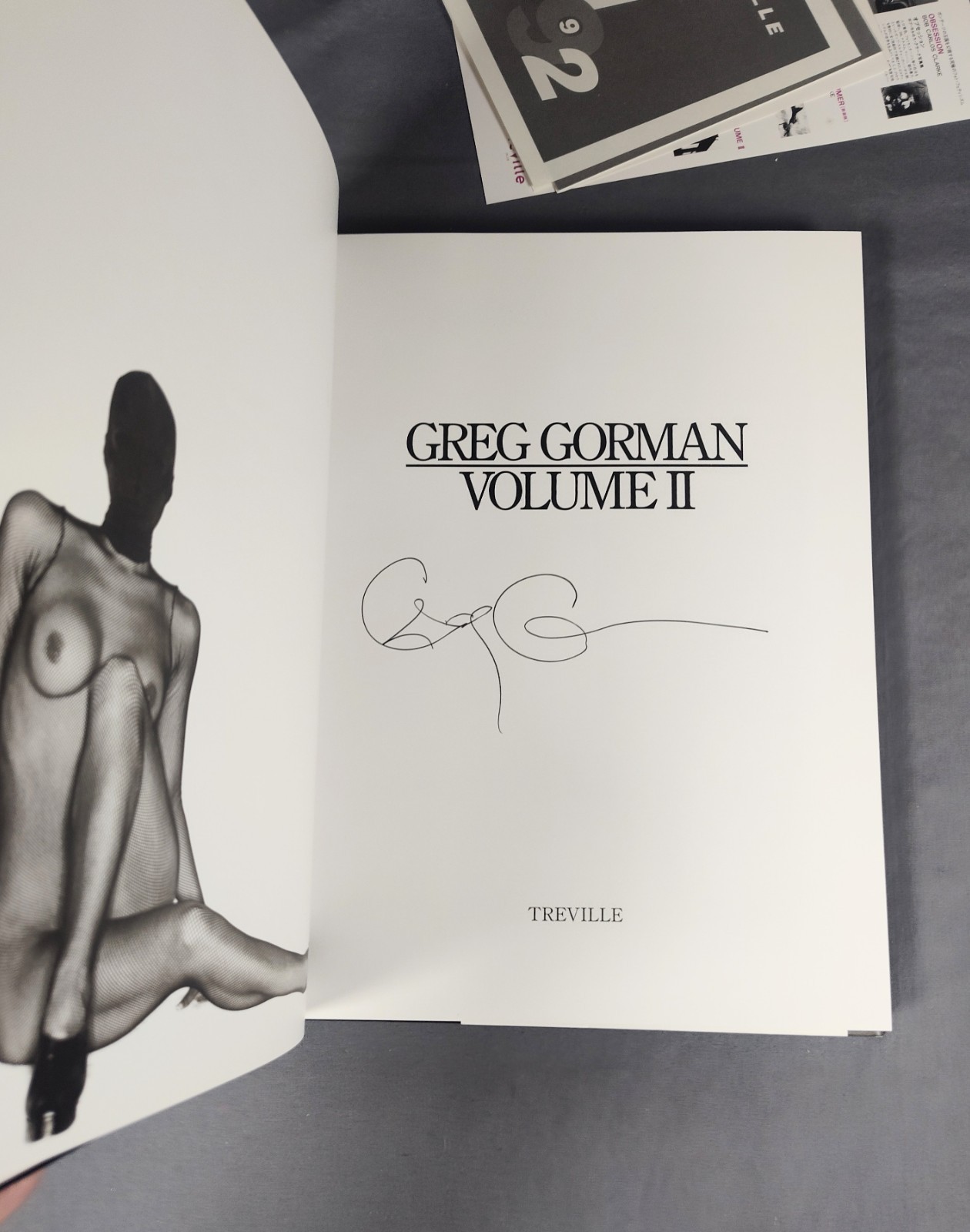 SIGNED Greg Gorman VOLUME II Art Photography Book 1993 Treville 1st Edition HCDJ