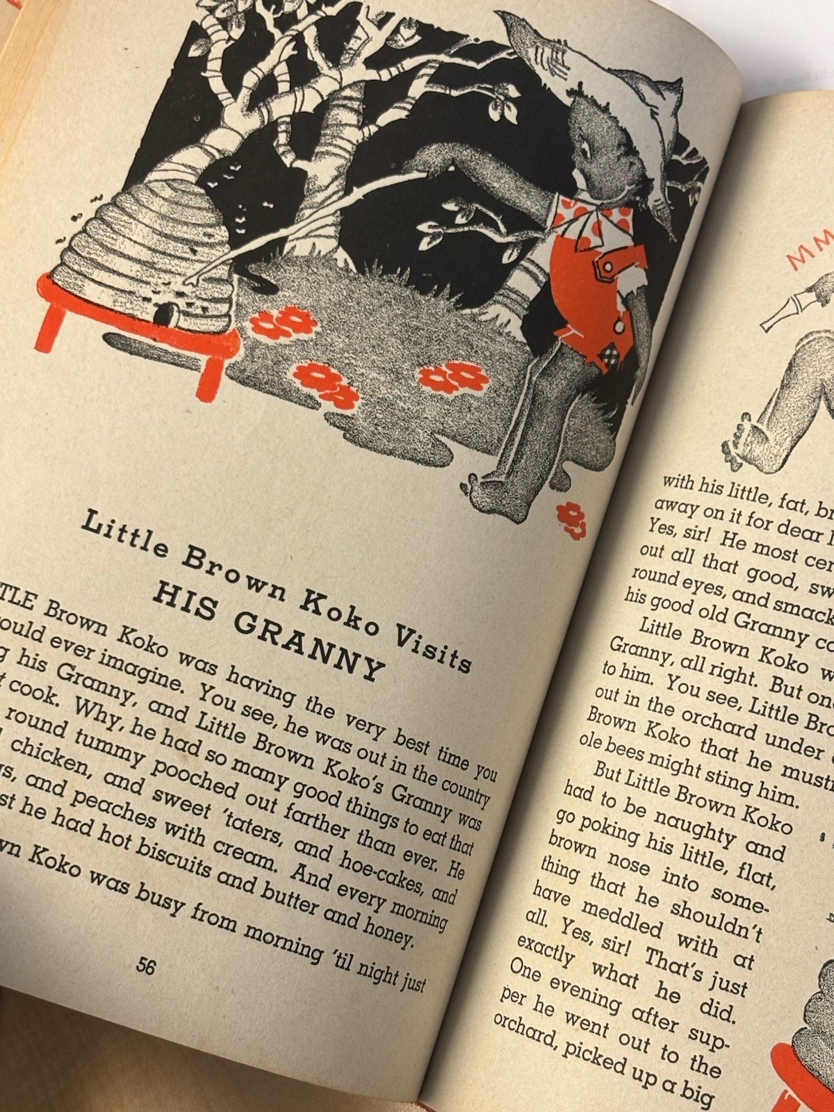 Vintage Little Brown Koko 1940 Children Book Blanche Seale Hunt Rare Americana