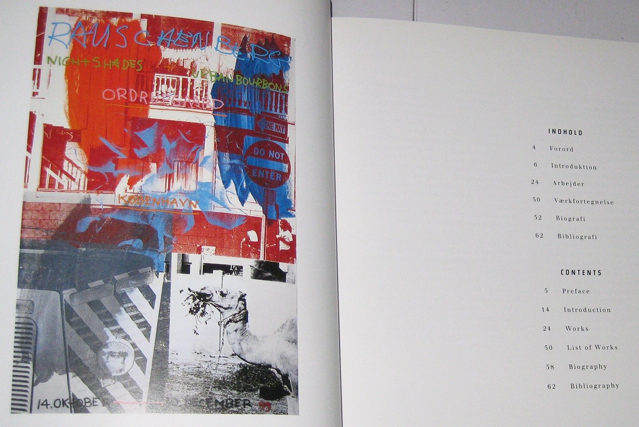 Rauschenberg Night Shades and Urban Bourbons exhibition catalog 9 in X 10.25 in.