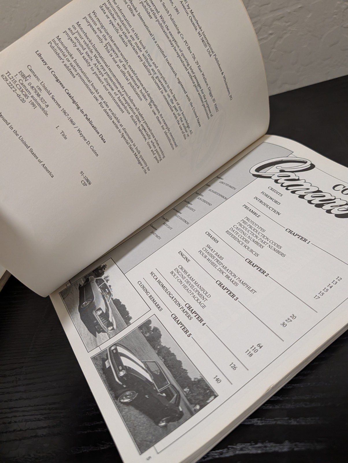 Camaro Untold Secrets 1967-1969 Tex Smith’s Hot Rod Library Guinn Wayne D Rare