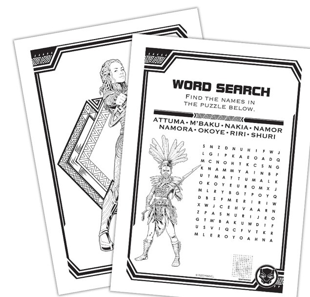 Marvel Black Panther Wakanda Forever Create a Scene Sticker Pad, 32 Pages,