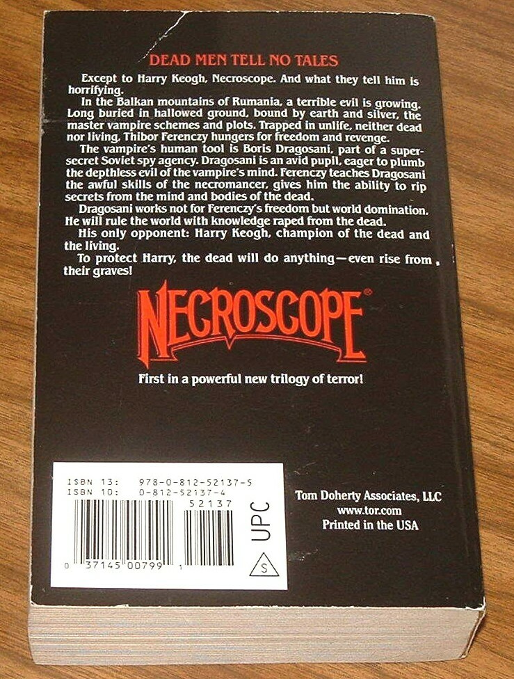 Reduced! BRIAN LUMLEY Necroscope#1 *NEAR BRAND NEW*TOR PB BOB EGGLETON COVER ART