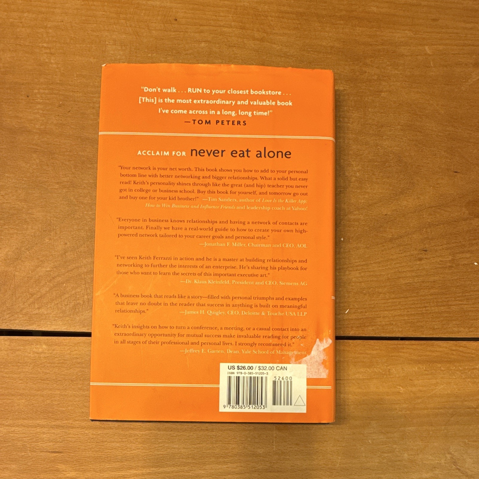 Keith Ferrazzi, Tahl Raz Never Eat Alone: Secrets to Success 2005 Paperback