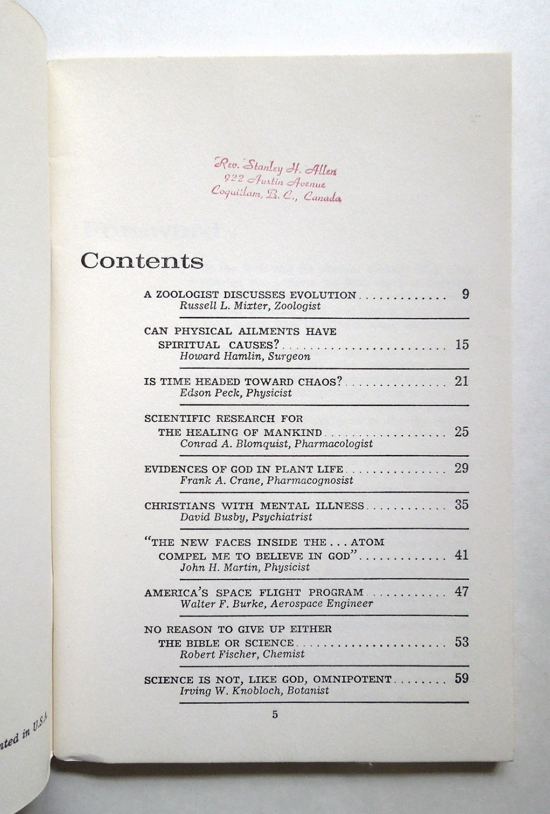 Scientists Who Believe – 1963 sc, David C. Cook