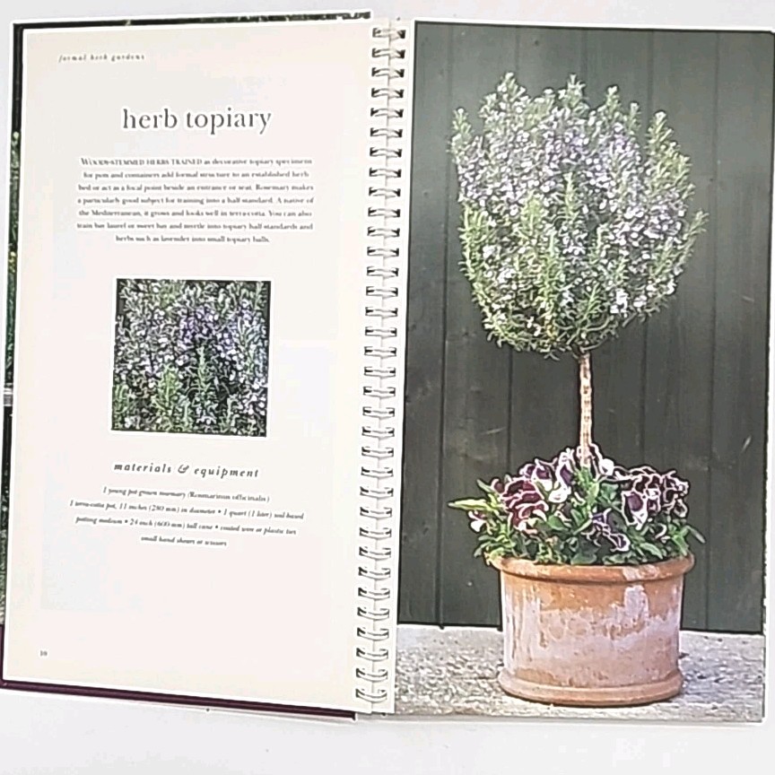 Gardening with Herbs by George Carter 1st Edition Spiral Bound Hardcover Book