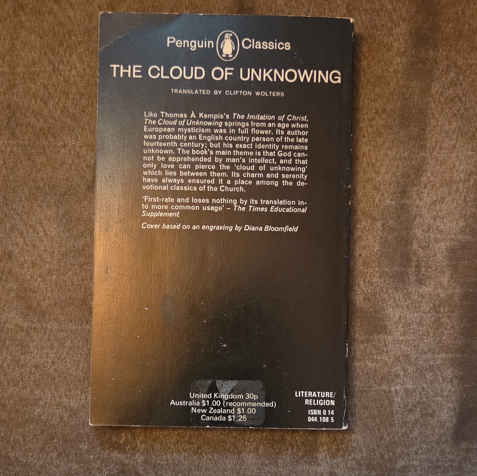 Penguin Classics the cloud of unknowing translated clifton wolters pb 1961