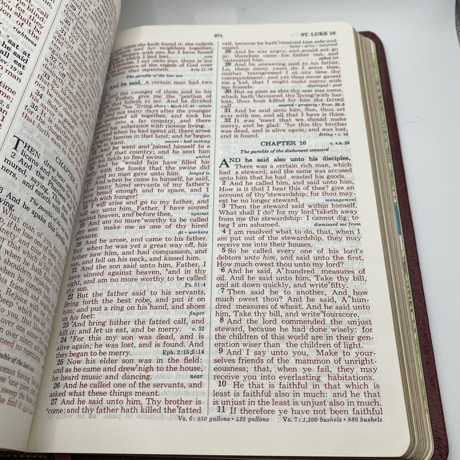 The Open Bible Edition KJV With Prophecy, Red Letter, World Bible Society, EUC!