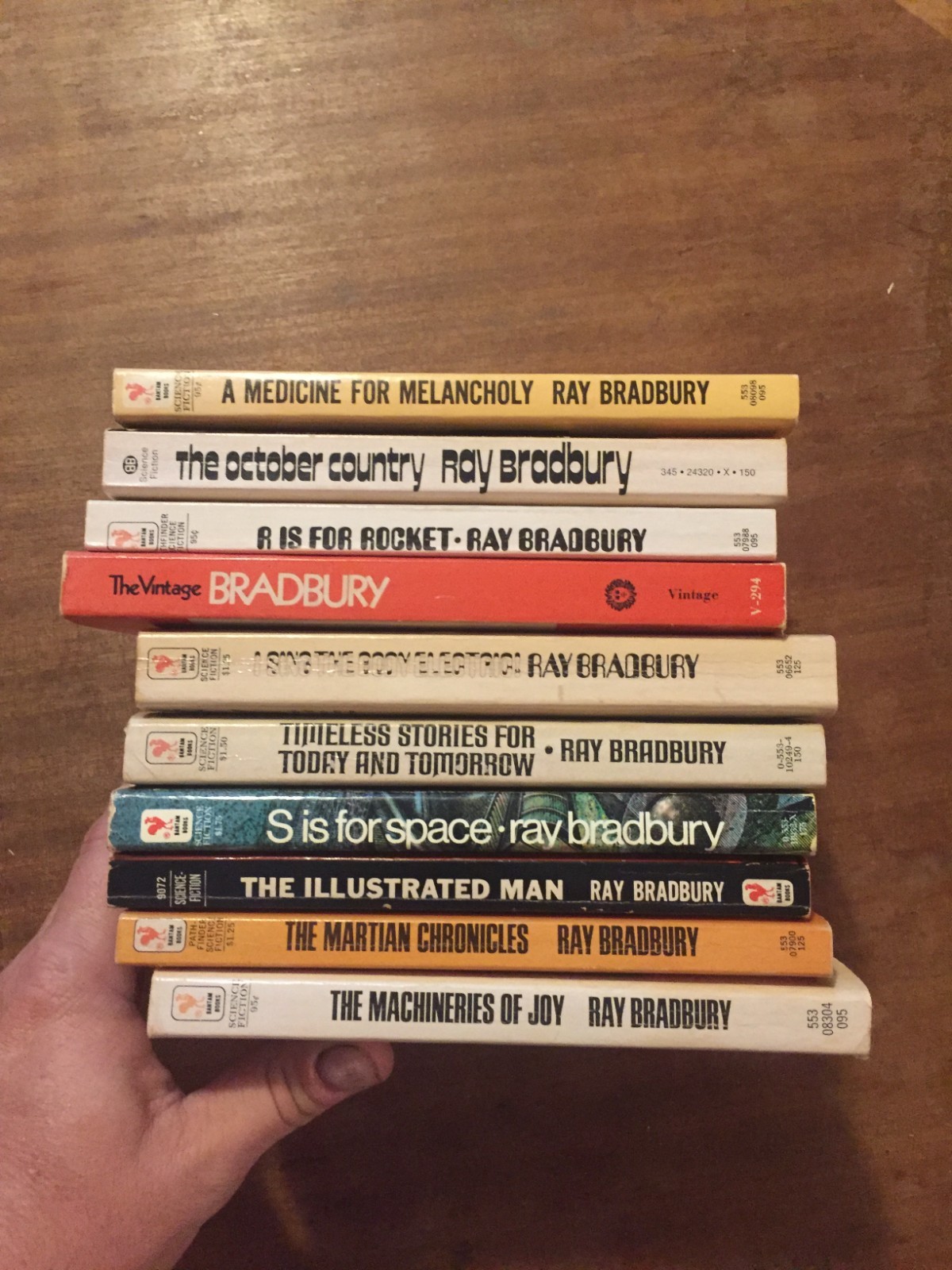 RAY BRADBURY Paperback Book Lot x10 1970s See Description