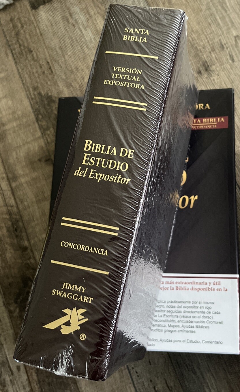 BIBLIA DE ESTUDIO DEL EXPOSITOR DE JIMMY SWAGGART COLOR VINO