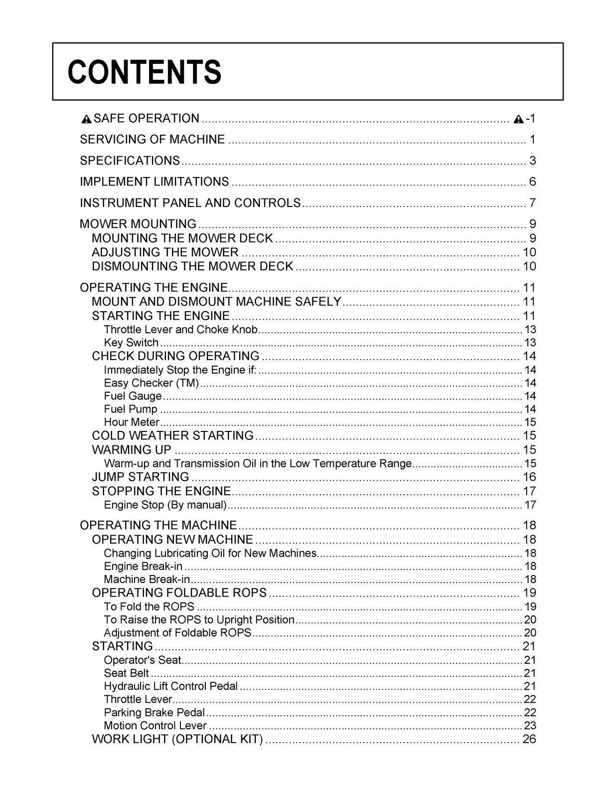 KUBOTA ZG222A-AU ZG227A-AU ZERO TURN MOWER OPERATORS MANUAL , WIRE BOUND, JACKET