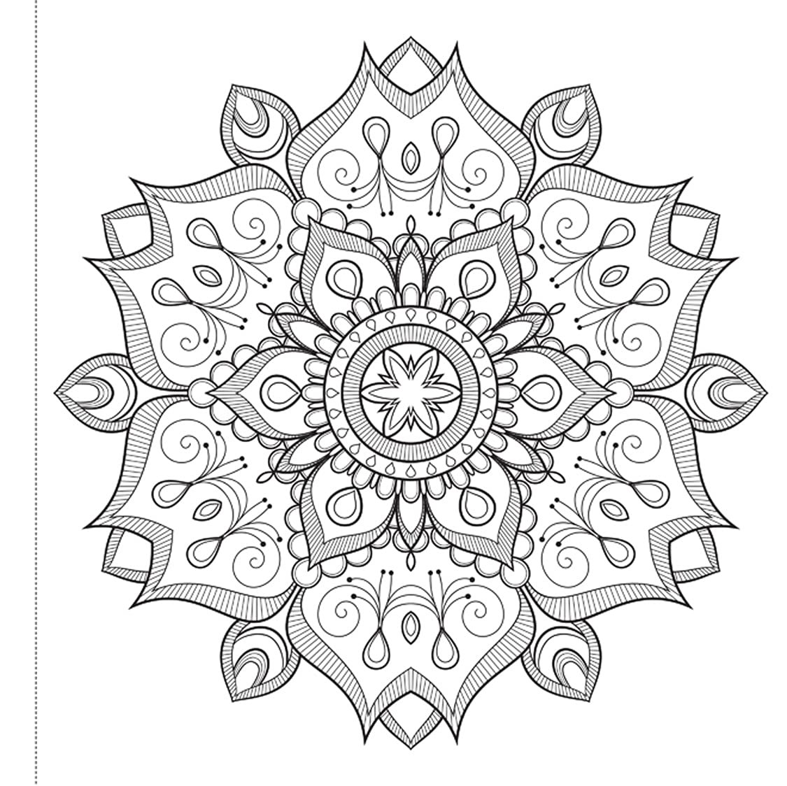 Mandala Art: Colouring books for Adults with tear out sheets Multicolor
