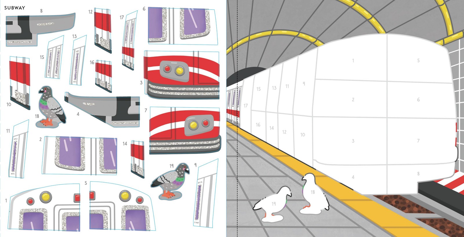 My First Color-By-Sticker Book – Cars, Trucks, & Trains various colors