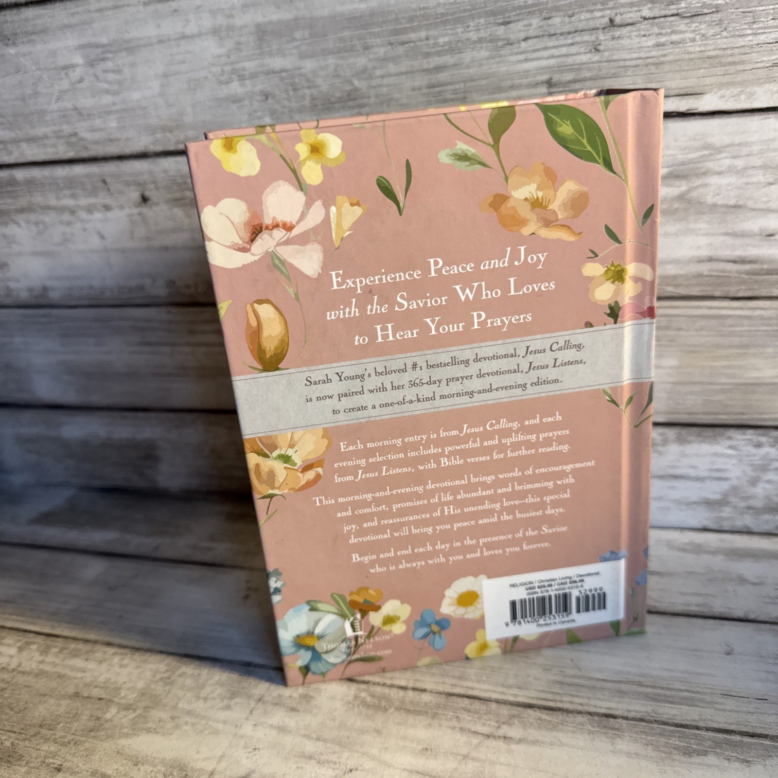 New! Jesus Calling Jesus Listens: Morning & Evening Devotional (2024,Hardcover)