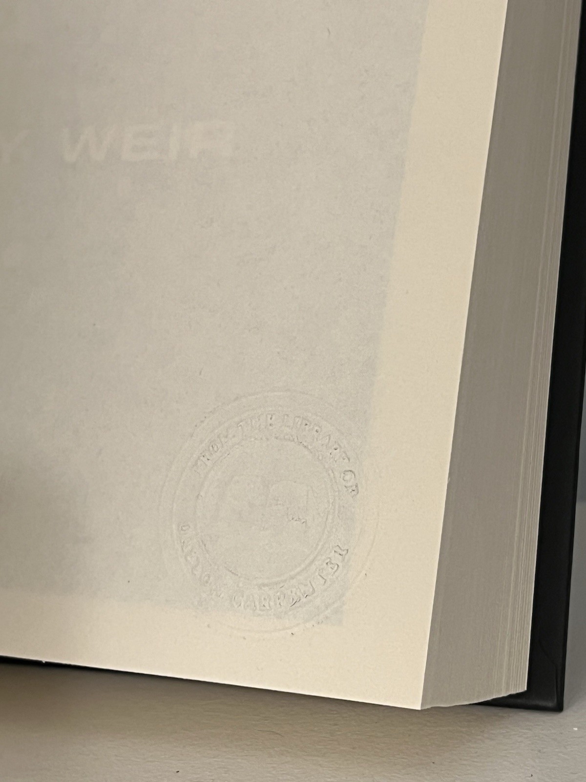 Project Hail Mary – Andy Weir (2021, Hardcover) First Edition/First Printing