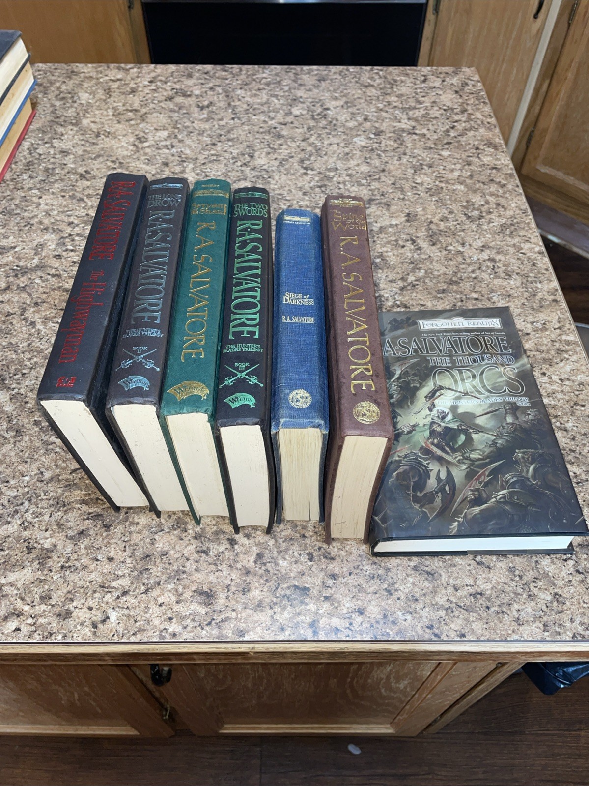 R.A. Salvatore Books Lot of 7 Forgotten Realms Hard Cover First Edition Fantasy
