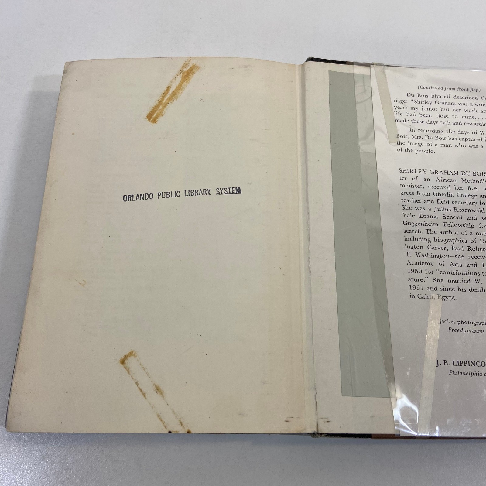 His Day Is Marching On Shirley Graham Memoir of W E B Du Bois Ex Library HCDJ