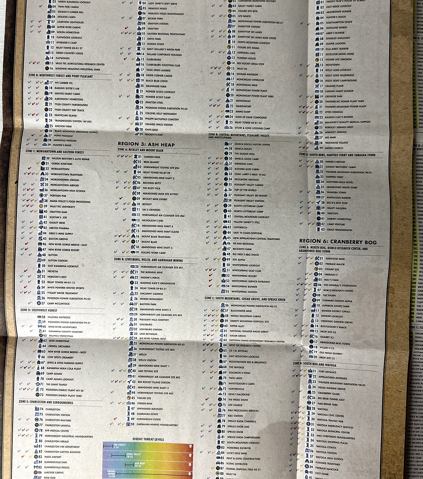 Fallout 76: Official Collector’s Edition Guide by Garitt Rocha &… WV Poster Map