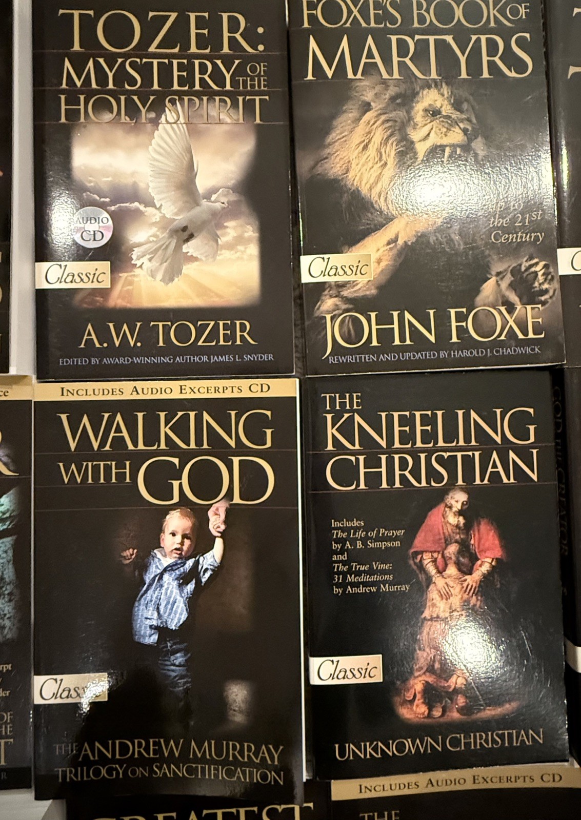 24 Christian Classic Book Lot: 18 CLEAN/UNMARKED/6 Bonus Tozer, Murray 6 w/ CDs