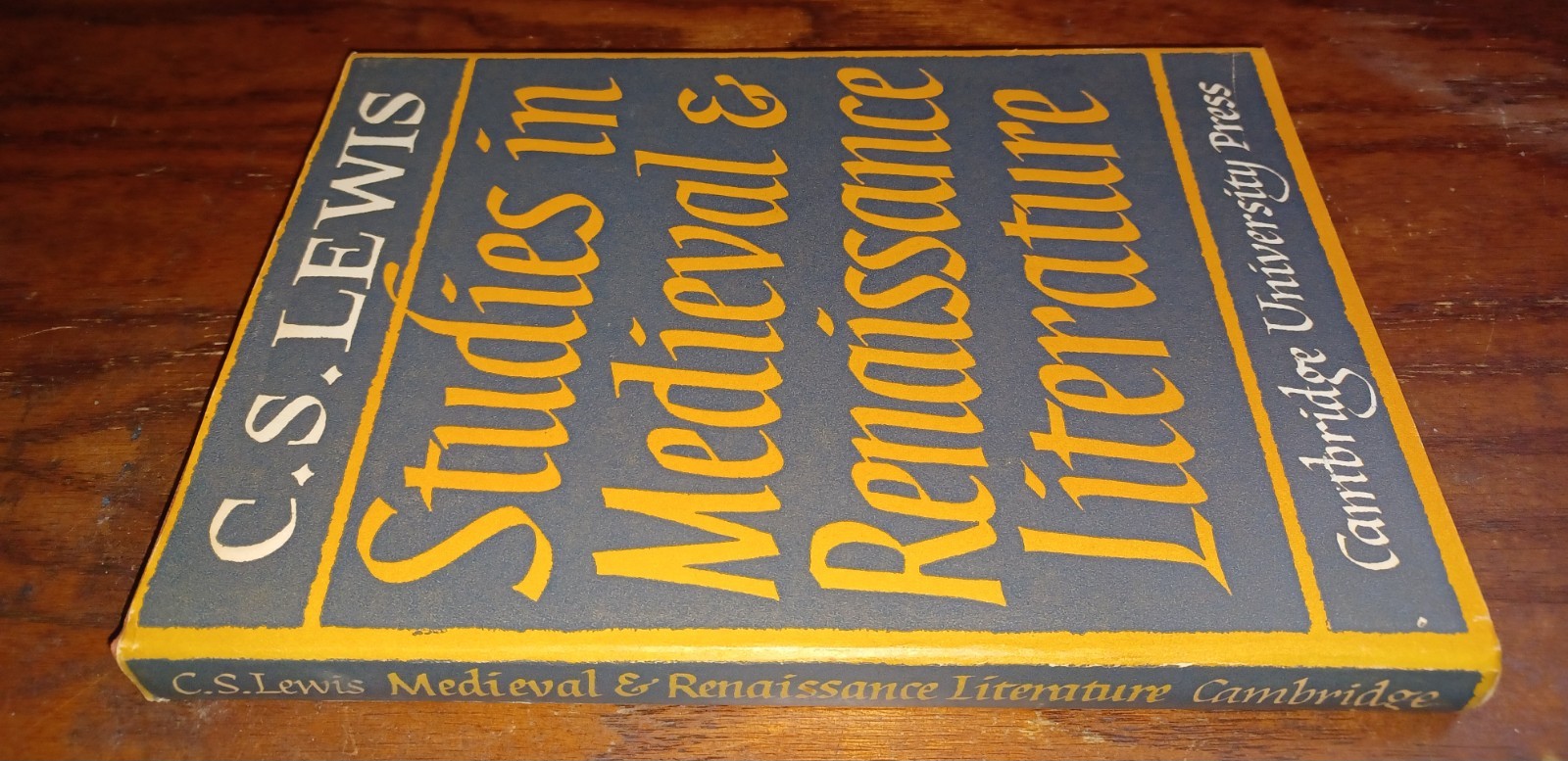 C. S. Lewis / Studies in Medieval & Renaissance Literature / 1ST US PRINT HBDJ