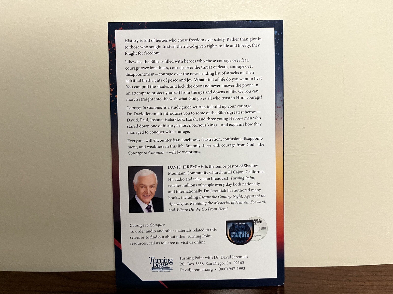 David Jeremiah Study Guide „COURAGE to CONQUER“ Brand New Paperback ~Rare~