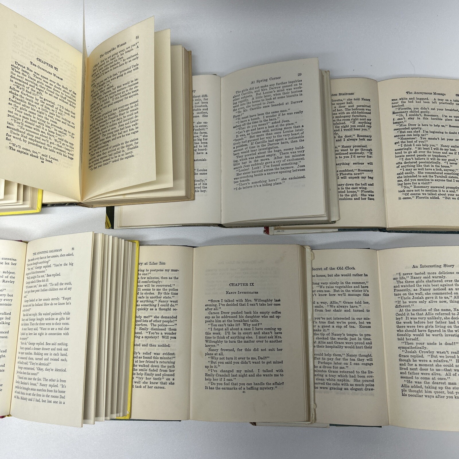 Lot Of 11 Nancy Drew Books Carolyn Keene Hardcover