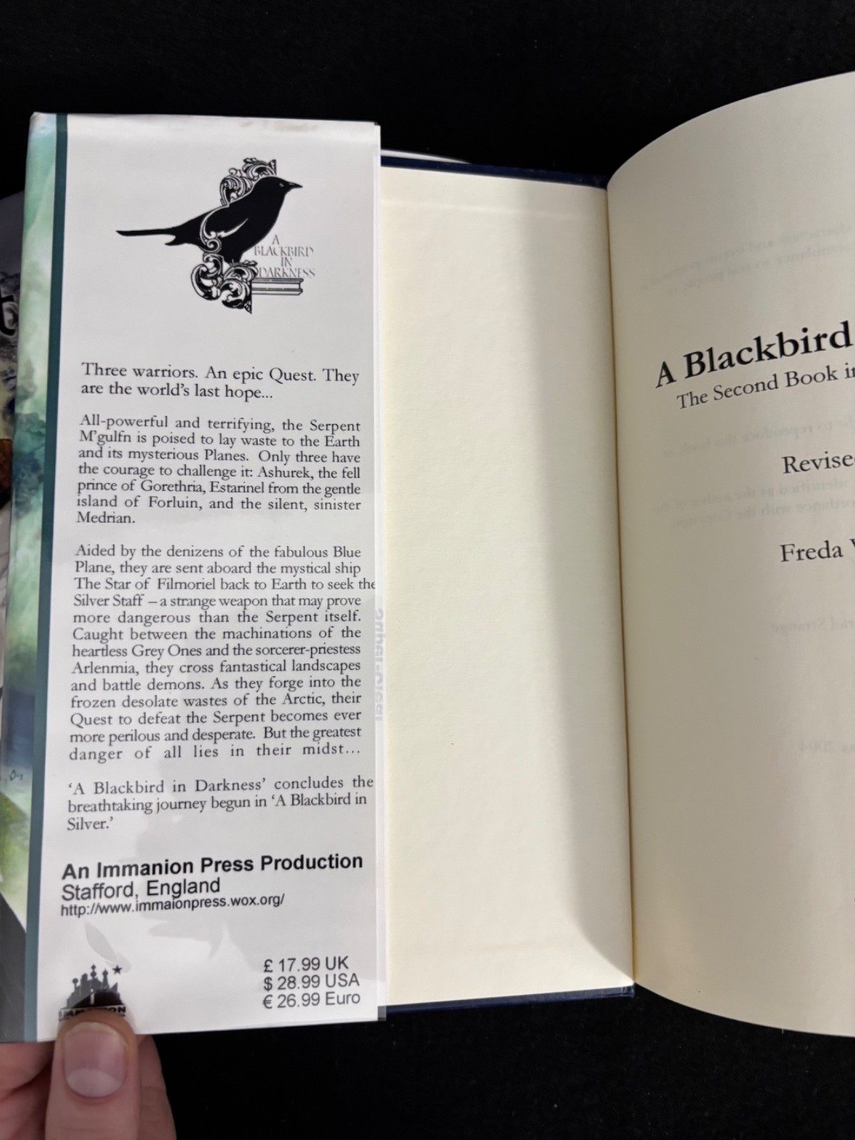 NEW RARE* Blackbird 1-4 HARDCOVER Fred Warrington Silver Darkness Amber Twilght