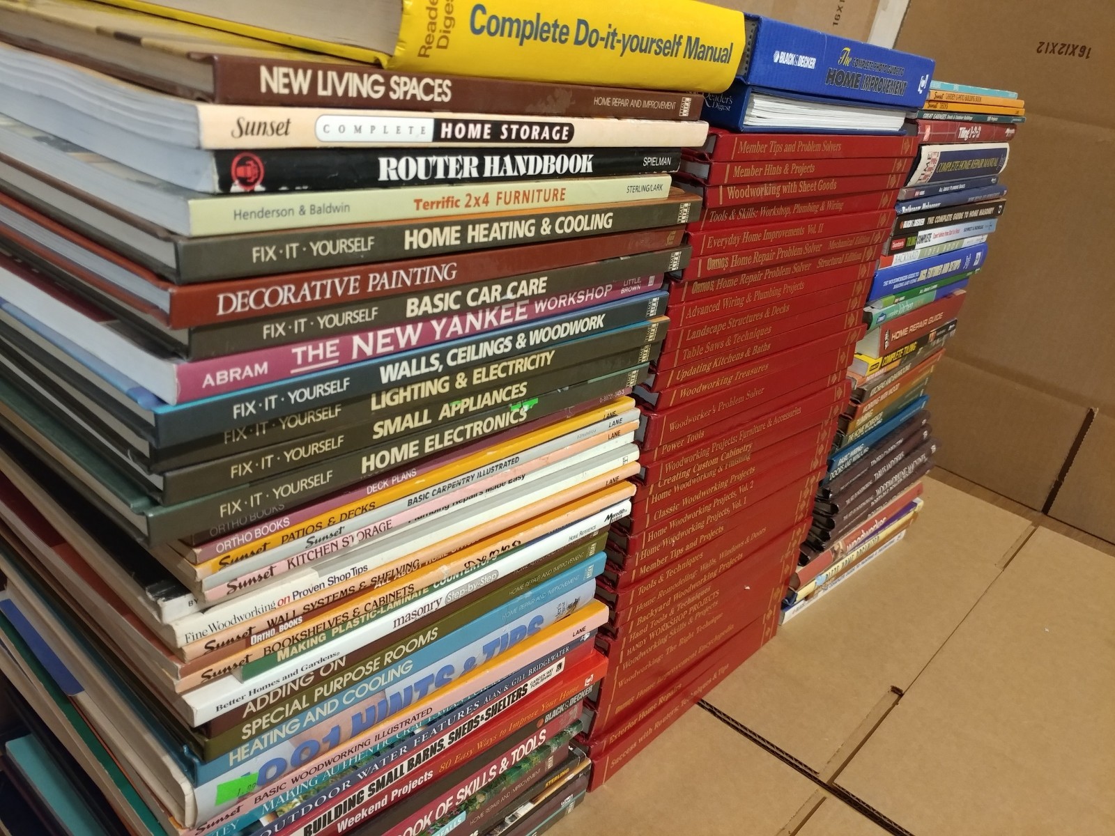 Lot of 20 Do-It-Yourself How-to Remodel Handyman Home Repair Books RANDOM*MIX