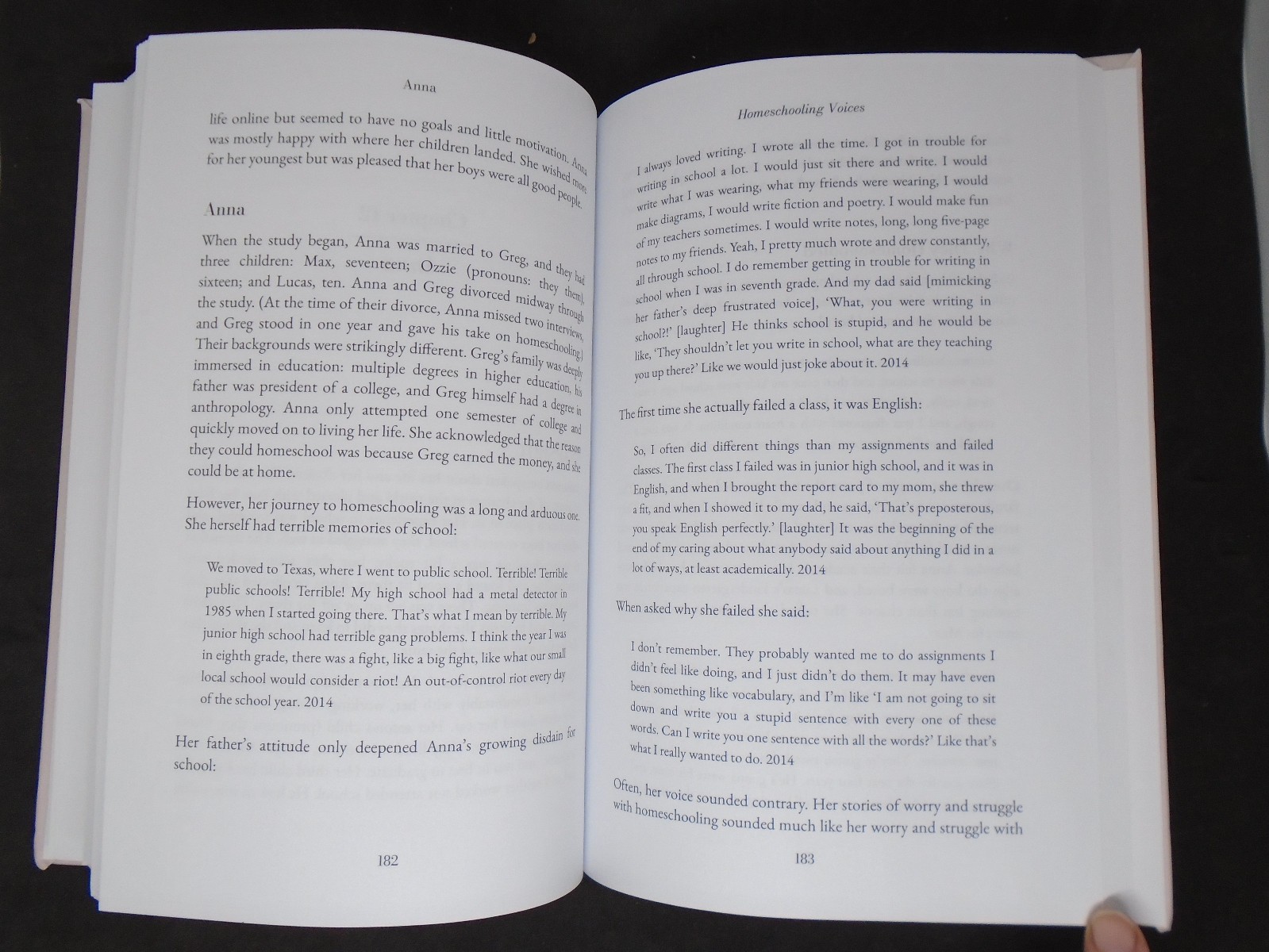 Homeschooling Voices by Jo Anne Cooper. A Decade in the Lives of 14 Homeschool
