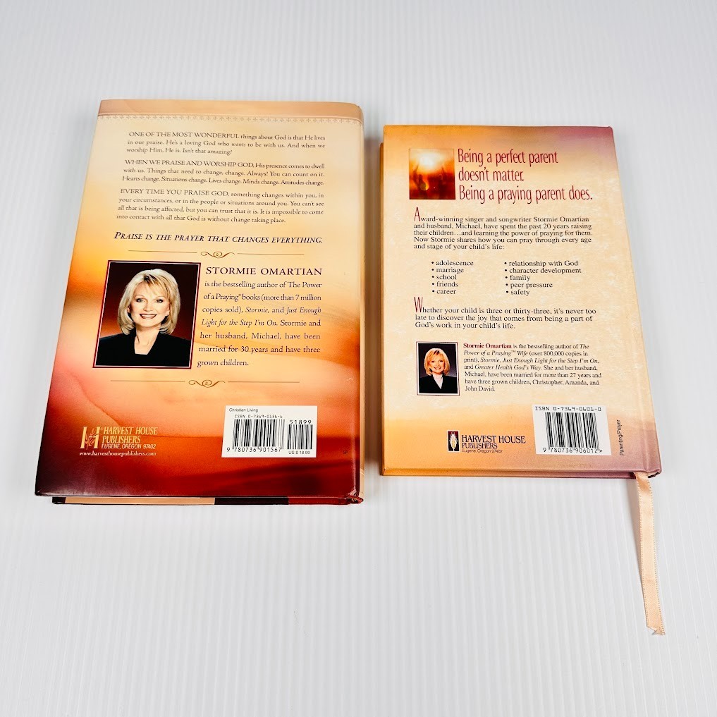 2x Stormie Omartian The Power of a Praying Parent & The Prayer That Changes Ever