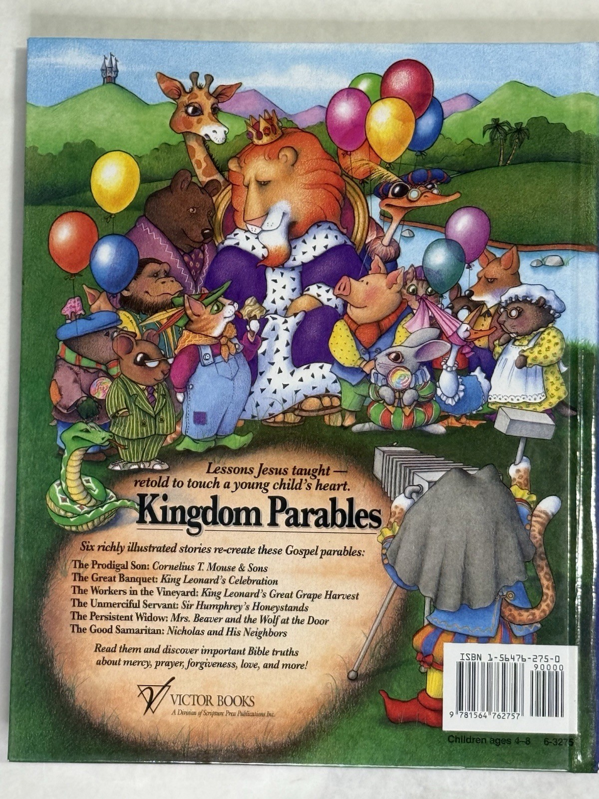 Kingdom Parables: Favorite Bible Parables for Children Hardcover Like New