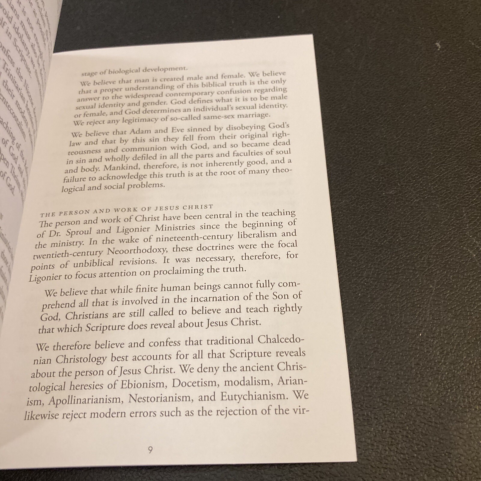 Ligonier Ministries Statement of Faith Book Pamphlet Extended RC Sproul PA