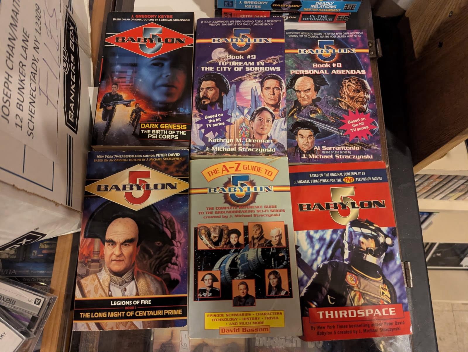 Babylon 5 10 paperback lot rare Peter David sci-fi 90s