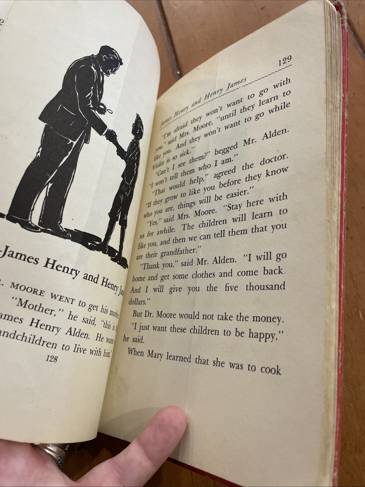 The Boxcar Children by Gertrude Chandler Warner Red Spine Hardcover 1950