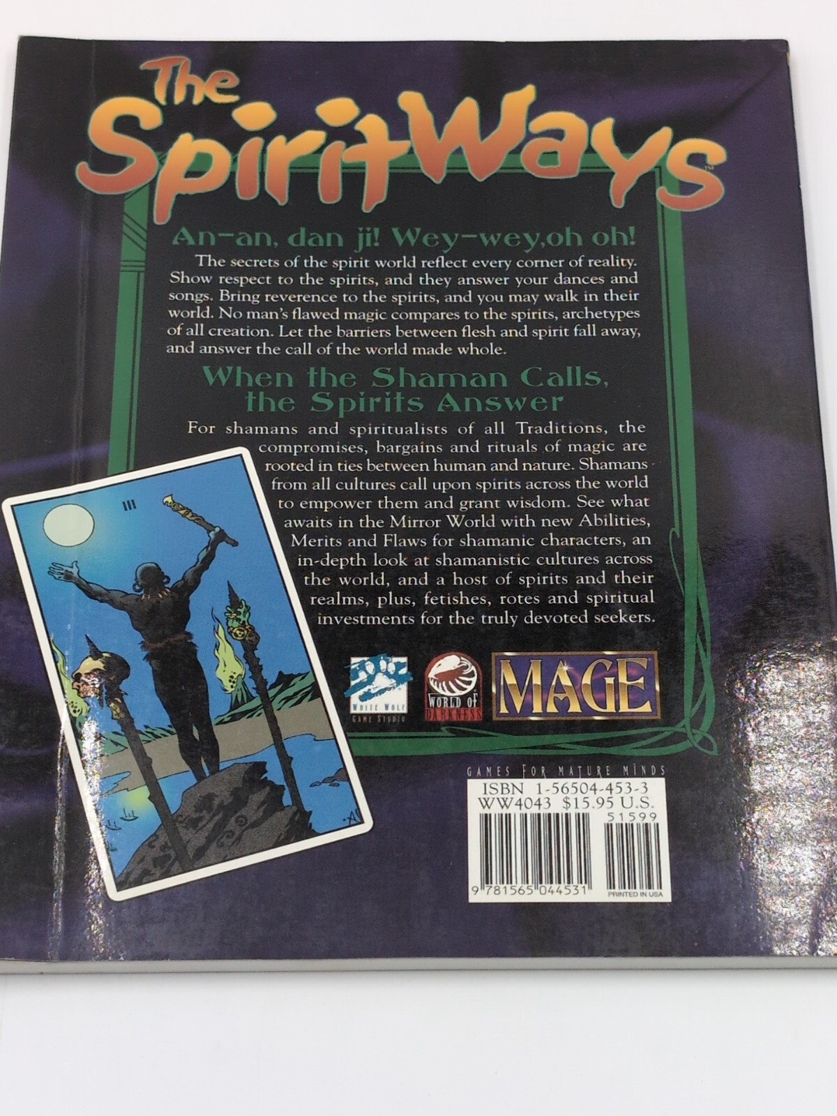 Mage: The Ascension: The Spirit Ways by John Snead AS SHOWN (C4B5)