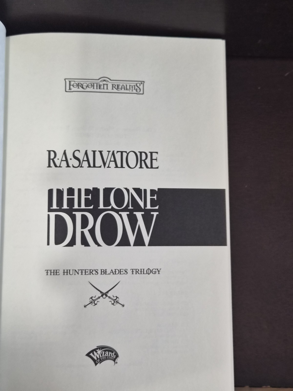 The Lone Drow R.A. Salvatore 2003 1st Ed 1st Printing HCDJ VG Mylar Protected