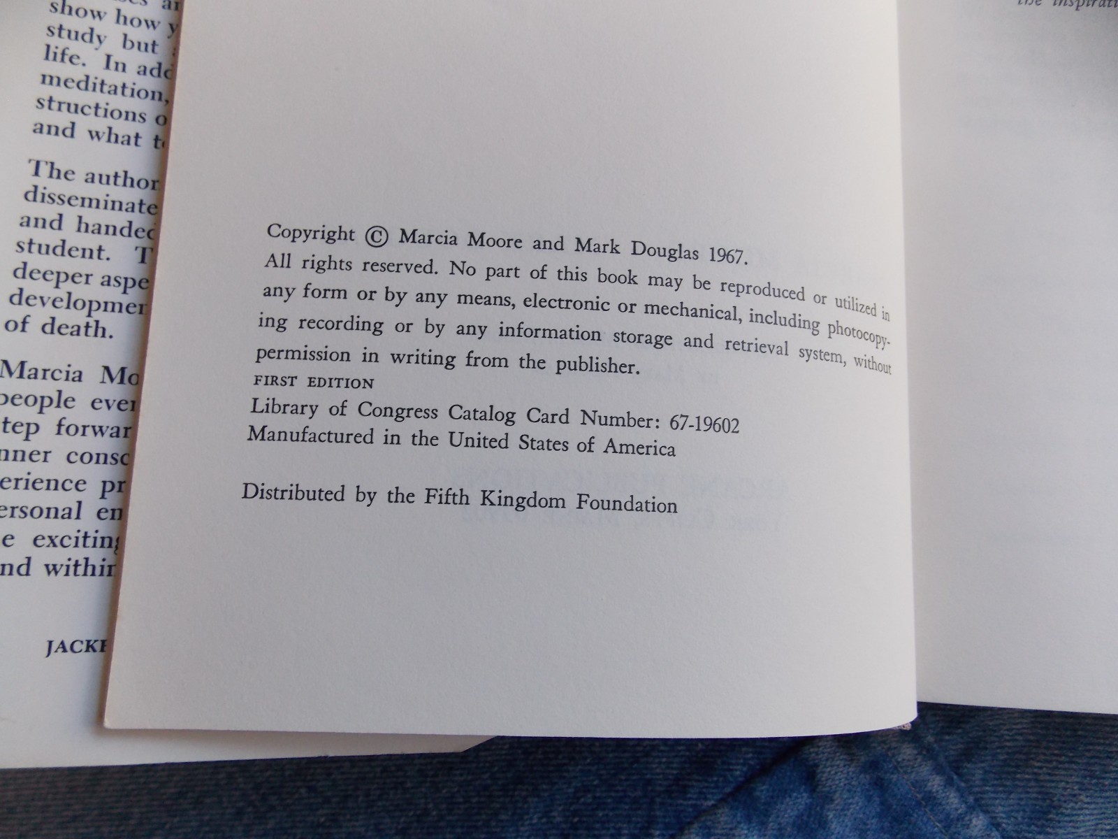 YOGA SCIENCE OF THE SELF By Marcia Moore + Mark Douglas 1st Ed HCDJ