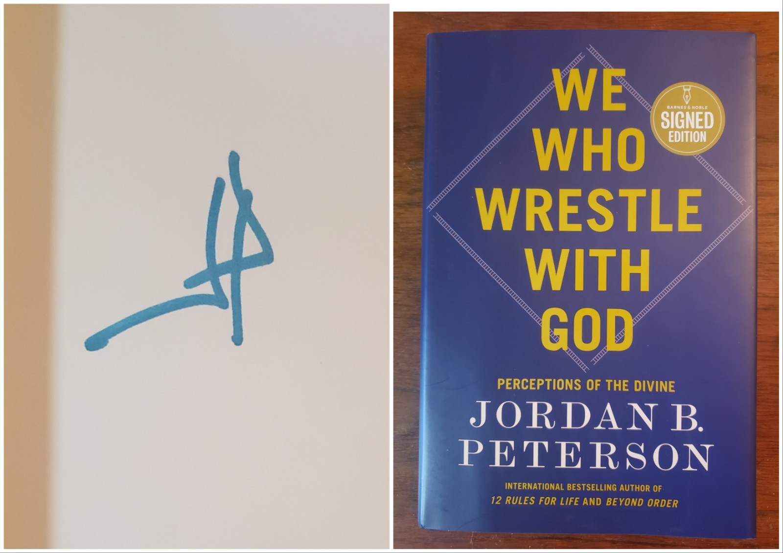 Jordan B. Peterson Signed „We Who Wrestle With God“ HC 1st/1st Book Autographed