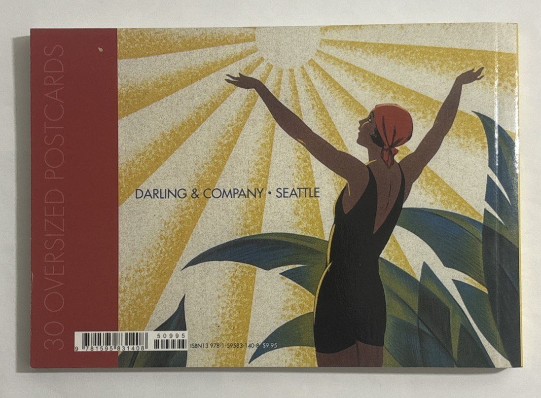 French Posters Postcard Book 20 Postcards Art Oversized Darling & Company 2007