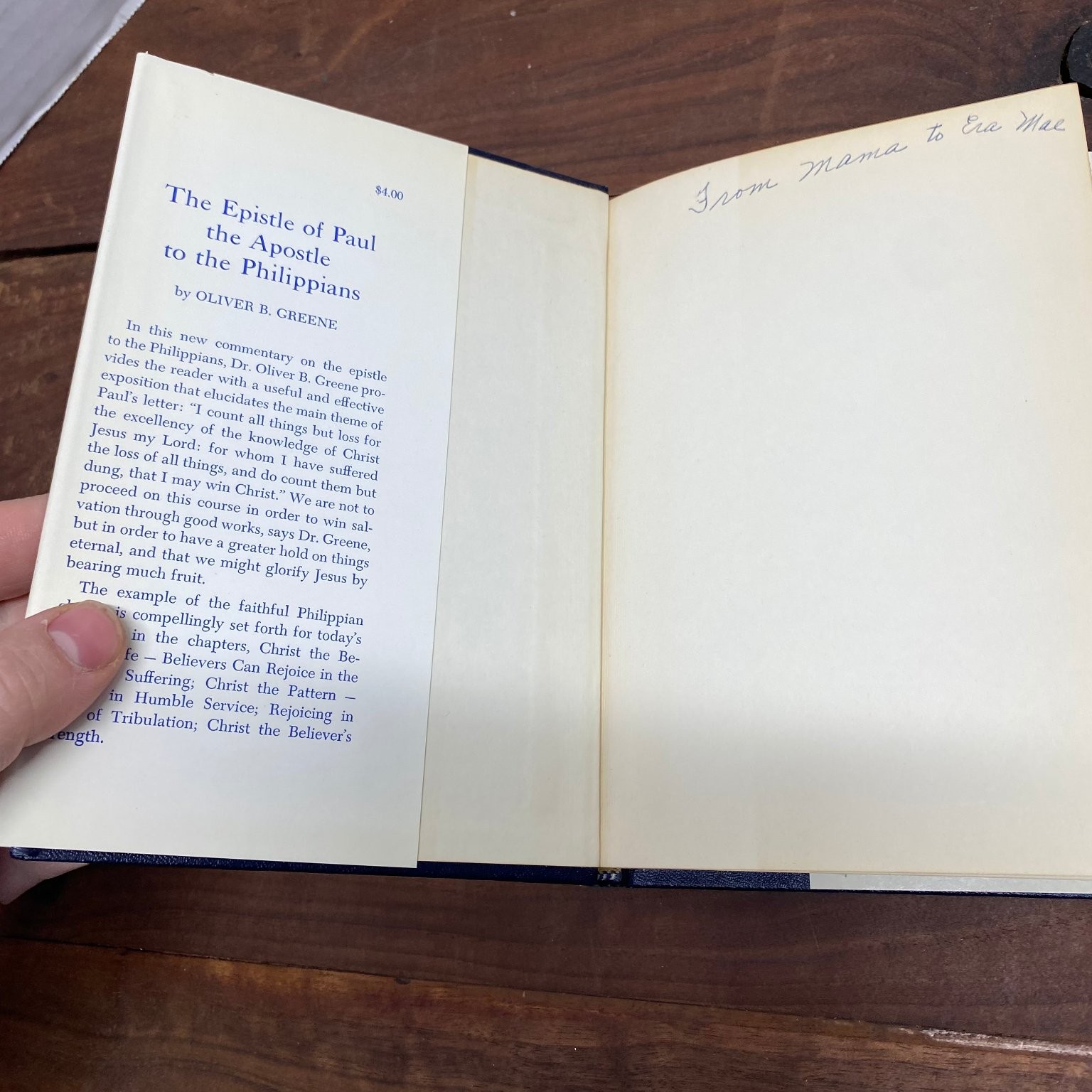 The Epistle of Paul the Apostle to the Philippians Oliver B. Greene 1965 HCDJ