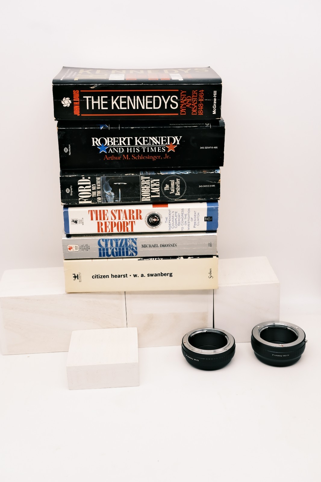 John F Kennedy RFK Hearst Hughes Clinton Ford History Politics Bio lot of 6