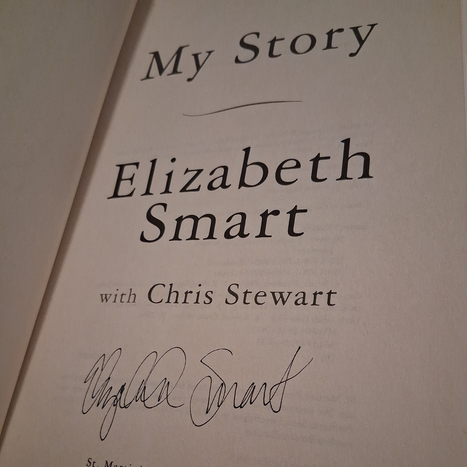 Elizabeth Smart Signed Books! „My Story“, „In Plain Sight“ 2013 First Edition