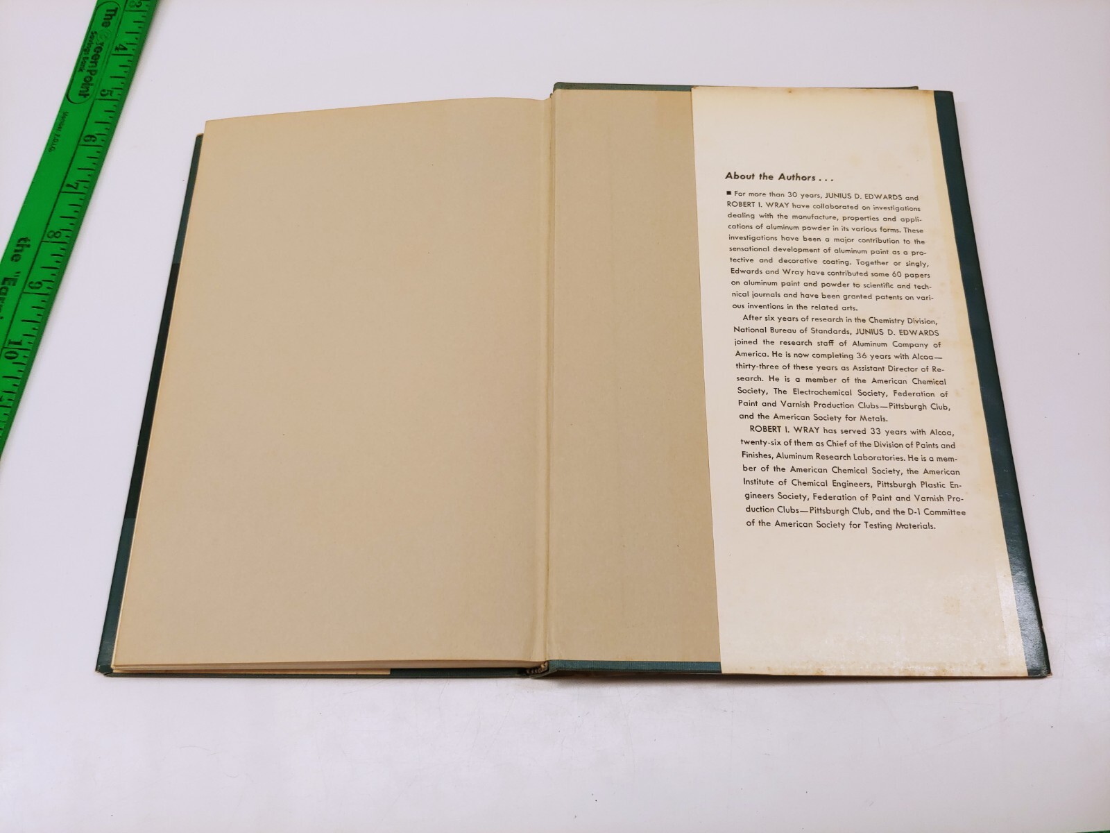 1955 Aluminum Paint And Powder by Junius D. Edwards and Robert I. Wray HCDJ