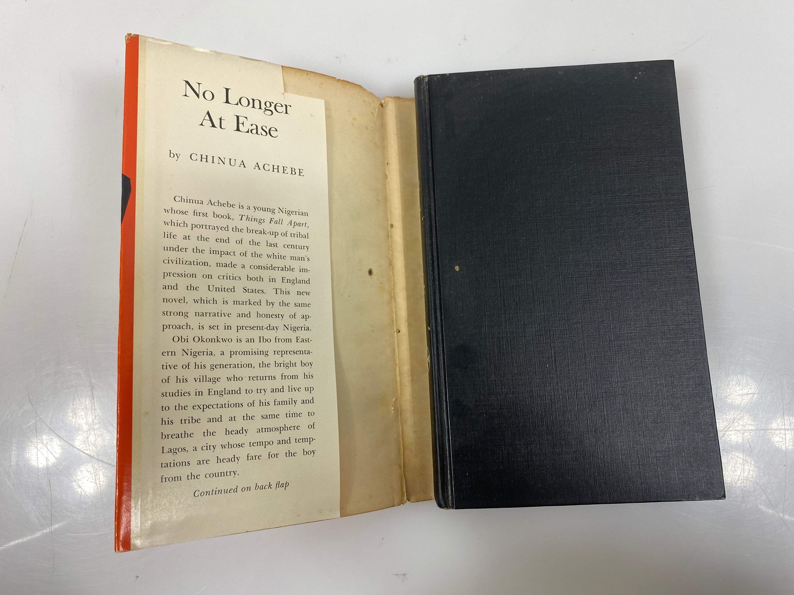 No Longer at Ease Chinua Achebe Ivan Obolensky Inc 1961 HCDJ